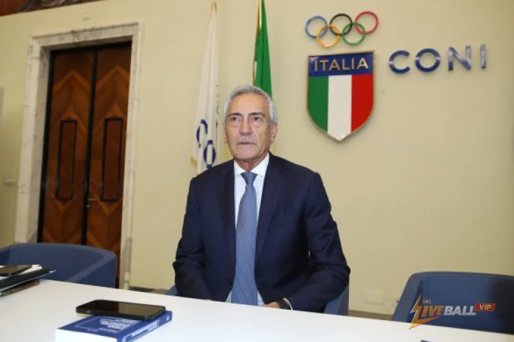 การประท้วงนอกสำนักงานใหญ่ FIGC หลังจากการช็อกในบอสเนียของอิตาลี